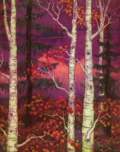 in the gloaming intaglio by Pamela Kraft