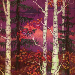 in the gloaming intaglio by Pamela Kraft