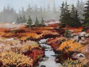 in the willows pastel by Pamela Kraft