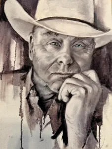 Pamela Kraft my guy has blue eyes oil