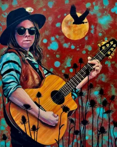 omen acrylic by Pamela Kraft