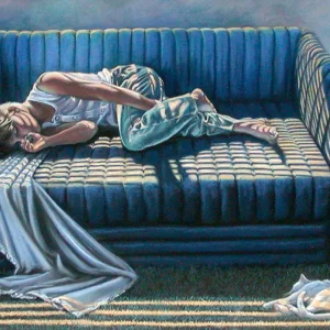 sleepy head pastel by Pamela Kraft