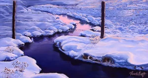 watering hole pastel by Pamela Kraft