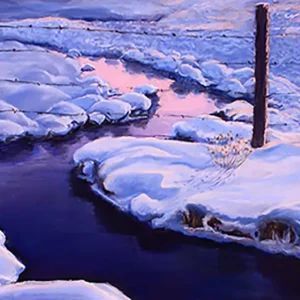 watering hole pastel by Pamela Kraft