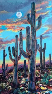 saguaro sunset by Pamela Kraft