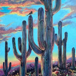 saguaro sunset by Pamela Kraft